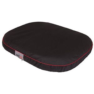 Hobbydog Ovale matras, Medium, Zwart met Honden Print