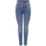 ONLY Onlhush Hw Corsage DNM Ana Skinny-fit-jeans voor dames, blauw (medium blue denim), 34 NL/S/L