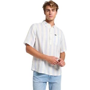 Lee - Popover - Overhemd - Shy Blue - Korte Mouwen