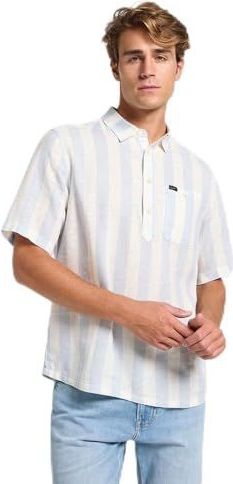 Lee - Popover - Overhemd - Shy Blue - Korte Mouwen