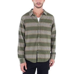 Portland Organic flanellen overhemd met lange mouwen voor heren, Schildergroen, L