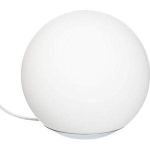 Slimme glazen tafellamp Spirit van WiZ; Wifi-schakelbaar. Dimbaar; 64.000 witschakeringen + 16 miljoen kleuren. Combineerbaar met Amazon Alexa en Google Home.