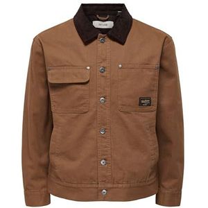 ONLY & SONS Heren Onstimber Cotton Jacket OTW, Rubber, L, rubber., L