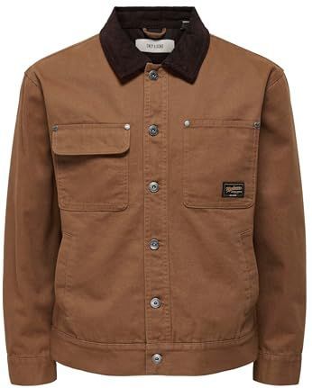 ONLY & SONS Heren Onstimber Cotton Jacket OTW, Rubber, L, rubber., L
