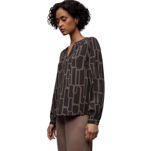 Street One Tuniek met patroon Darkest Brown 38