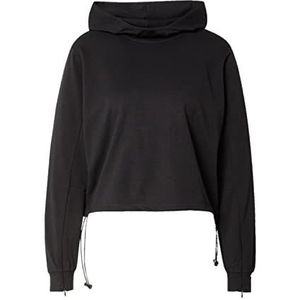 4F H4Z22-BLD021 Sweatshirt, Deep Black, L voor dames, Diepzwart, L