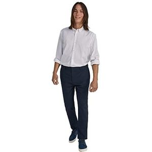 Springfield Heren Chino Slim Fit Klassieke broek, donkerblauw, XL, donkerblauw, XL