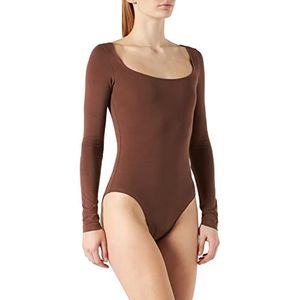 Urban Classics - Organic Longsleeve bark Bodysuit - S - Bruin