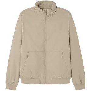 Springfield Elegant technisch trechterjack met verborgen capuchon in de kraag, zandkleurig, L