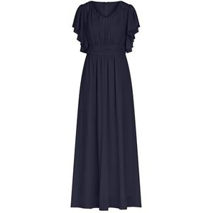 APART Fashion lange chiffonjurk, nachtblauw, 42