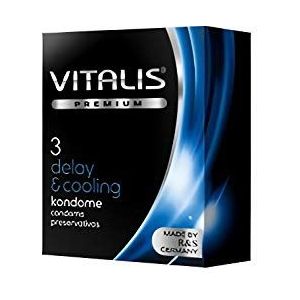 Vitalis Delay & Cooling, verpakking van 3 condooms, 3 stuks