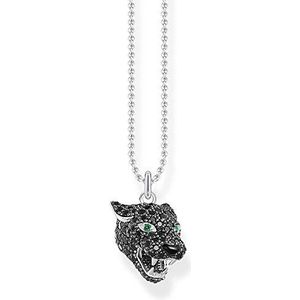 Thomas Sabo Black Cat Dameshalsketting, 925 sterling zilver, lengte 38-42 cm