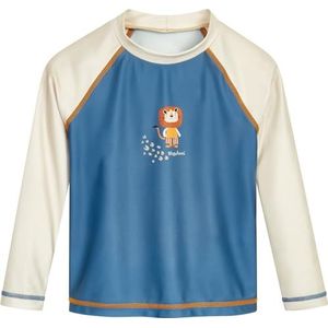 Badpak - Lange Mouwen - Blauw - Elastisch - UV-Bescherming UPF 50+