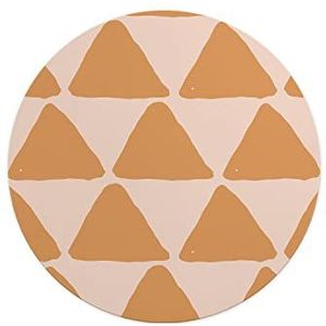 Questo Casa, Ronde digitaal bedrukte muismat, antislip onderkant, voor kantoor en thuis, diameter: 22 cm