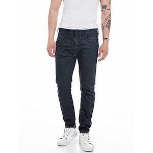 Replay Johnfrus ResinPlus Herenjeans, skinny fit, 007, donkerblauw, 27W x 30L