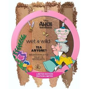Wet n Wild Alice in Wonderland Thee Iemand?, Make-up Bronzer Palet inclusief 4 Zonovergoten Warmte Tinten, Mengbare Tinten voor Opbouwbare, Make-up's Stralend Zachte-Focus Effect