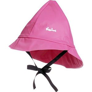 Playshoes Baby regenmuts, wind- en waterdichte uniseks muts voor jongens en meisjes met katoenen voering, roze (18 roze), 47 cm