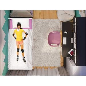 Italian Bed Linen ""Kids"" Dekbedovertrekset, ROLLER 25, Eenpersoons, Katoen