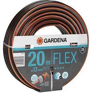 GARDENA Comfort FLEX slang 13 mm (1/2"") 20 m: Vormvaste, flexibele tuinslang met Power Grip profiel, hoogwaardige spiraalweving, 25 bar barstdruk, zonder Original GARDENA System onderdelen (18033-20)