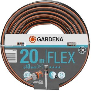 GARDENA Comfort FLEX slang 13 mm (1/2"") 20 m: Vormvaste, flexibele tuinslang met Power Grip profiel, hoogwaardige spiraalweving, 25 bar barstdruk, zonder Original GARDENA System onderdelen (18033-20)