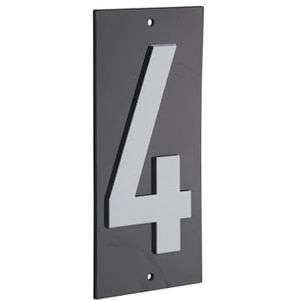 THIRARD 00967174 – signaalbord 56 x 130 mm 4 om te schroeven – wandbord met opmerking – nummer 4 – accessoires / uitrusting – deuruitrusting