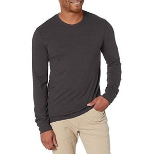 Hanes Herren Originals Tri-Blend Langarm T-shirt, Zwart, M