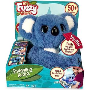 Famosa - My Fuzzy Friends, interactief koala-knuffeldier met meer dan 50 reacties, 26 cm, omarmd, beweegbaar, met licht en geluid, vanaf 4 jaar, emotionele ontwikkeling, (700016893),50 hojas