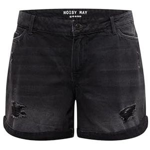 Noisy may Dames jeansshorts, zwart denim, 54 NL