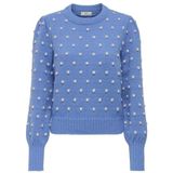 JDY - Gebreide Pullover - Hoge Hals - Lange Mouwen - Pofmouwen - Regular Fit