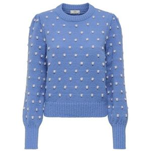 JDY - Gebreide Pullover - Hoge Hals - Lange Mouwen - Pofmouwen - Regular Fit