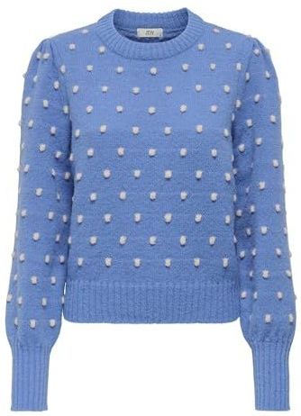 JDY - Gebreide Pullover - Hoge Hals - Lange Mouwen - Pofmouwen - Regular Fit