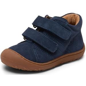 Bisgaard - Hale V - Kinderschoenen - Donkerblauw - Rubber - Plat - Echt Leer - Klittenband