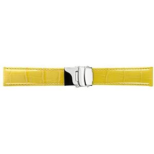 Morellato Leren armband voor herenhorloge TIPO geel 18 mm A01U3084656098CR18, geel, riem