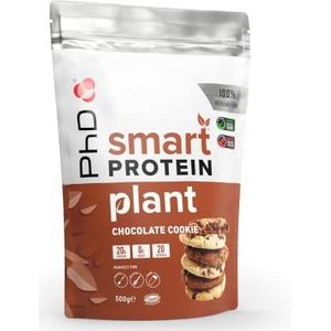PhD Nutrition Smart plantaardig eiwitpoeder plantaardig eiwitpoeder suikerarm Chocolade Koekje (Veganistisch) - 500 g