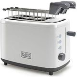 Black & Decker BXTOA820E broodrooster 2 snede(n) 820 W Wit