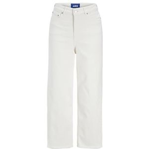 JACK & JONES Dames Jxmilla Culotte Hw Jeans C185 DNM Ln, wit, denim, 25W / 32L