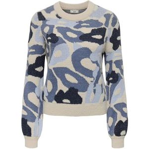 Jdy lorraine Animal L/S Pullover KNT Noos, cement, S