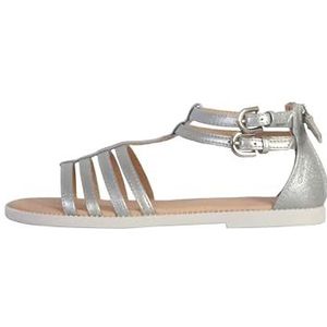 Geox J Karly Girl Sandalen voor meisjes, zilver, 34 EU