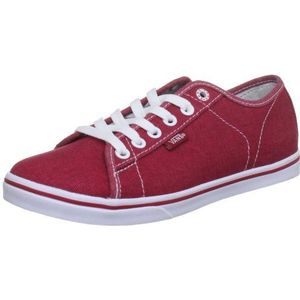 Vans W Ferris LO PRO VJW07XD Damessneakers, Red Washed canvas, 40.5 EU