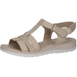 CAPRICE Dames 9-28750-42 sleehak sandalen, Eggshell Nappa, 42 EU