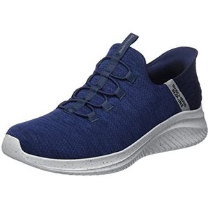 Skechers Ultra Flex 3.0 Right Away Sneaker voor heren, Navy Mesh Trim, 44 EU