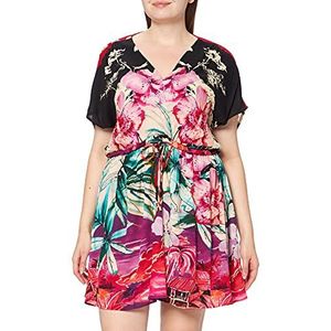 Desigual Dames Vest_kalawao jurk, Rood (Roze Marlen 3012), 42 NL