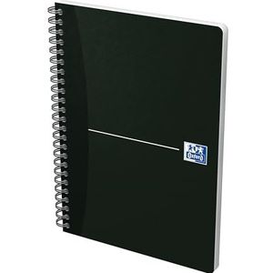 Oxford Office Smart Wirebound Soft Cover Notebook, A4, 180 pagina's - zwart 1 x Polsband A5 Zwart