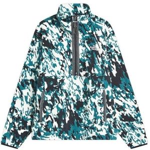 The North Face Fleeski 1/4 Zip Trui voor heren Deep Nori Trail Grid Fl M