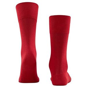 FALKE Heren Sokken Tiago M SO Katoen Dun eenkleurig 1 Paar, Rood (Scarlet 8280), 41-42