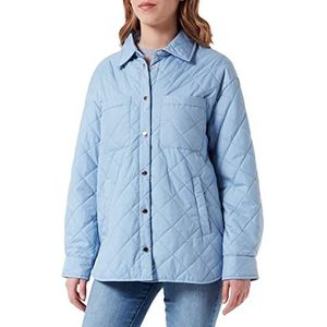 Geox Dames W ASHEELY Jacket, Dusty Blue, 38, Dusty Blue., 38