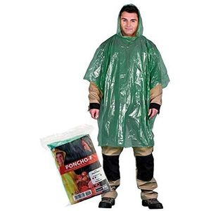Waterdichte poncho voor eenmalig gebruik (1 stuk)