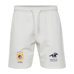 AMERICAN COLLEGE USA Bermuda shorts voor jongens en meisjes, uniseks kinderen, Wit, 12 Jaar