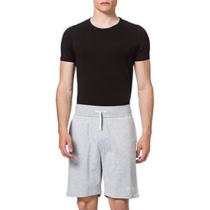 BOSS Authentic Loungewear-shorts voor heren, van katoen met contrasterende tape en logo, Medium Grey32, XXL