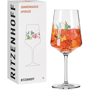 Aperitiefglas 500 ml – Serie Sommerrausch Nr. 12 met kleurrijk kolibrimotief